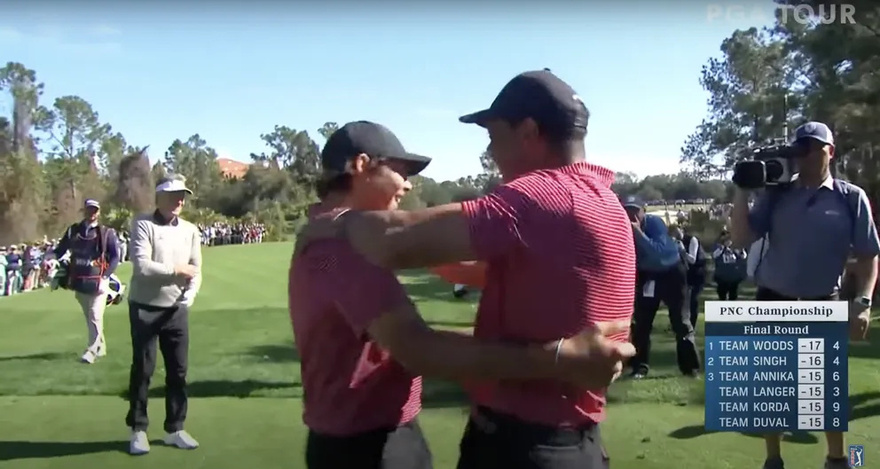 Tiger Woods’ Son Charlie, 15, Makes His First Ever Hole-in-One at the PNC Championship 2024 — Video