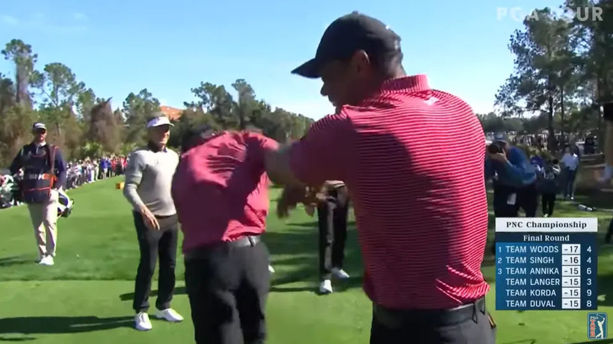 Tiger Woods’ Son Charlie, 15, Makes His First Ever Hole-in-One at the PNC Championship 2024 — Video