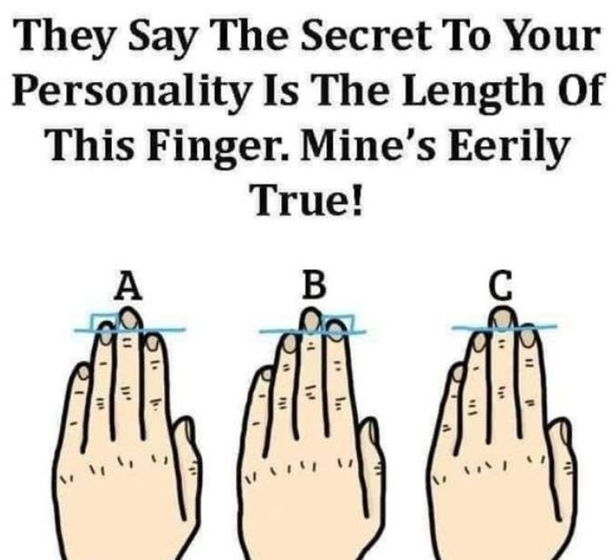 They Say The Secret To Your Personality Is The Length Of This Finger. Mine’s Eerily True!