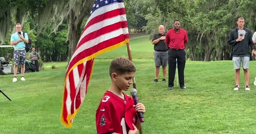 Emotional impact: 10-year-old wows with national anthem, brings tears to grown men