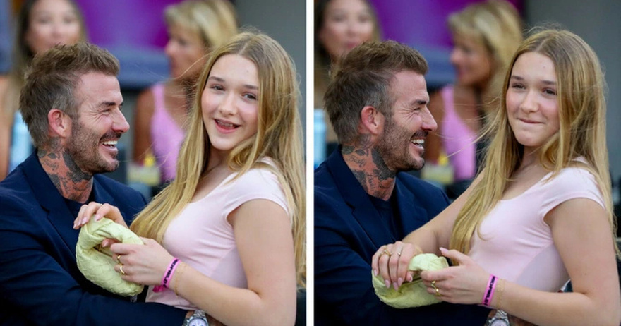 “Cringeworthy Pics… Totally Inappropriate,” Photos of David Beckham With Daughter Harper Cause a Big Stir