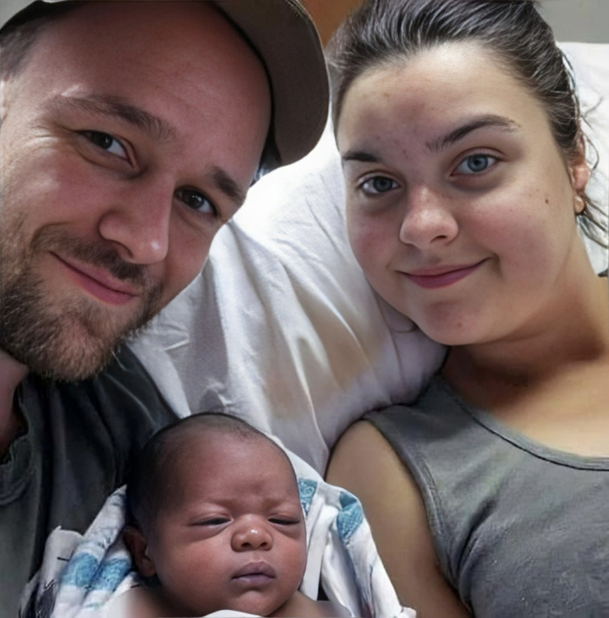 White mom going viral after birth of Black baby, but husband is white