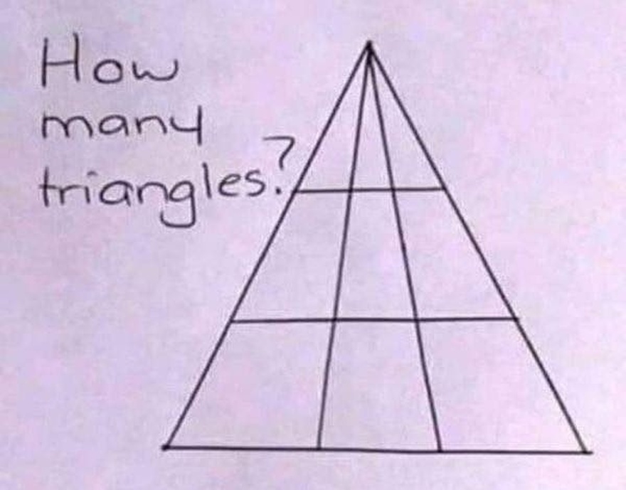 How many triangles are in this picture?