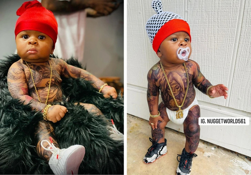 A Mother Fills Her Baby’s Body With Tattoos and Is Showered With Criticism