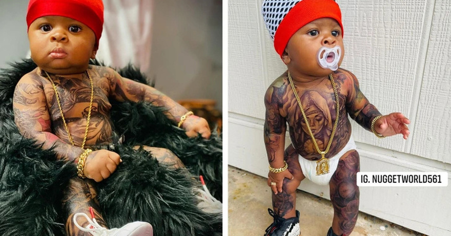 A Mother Fills Her Baby’s Body With Tattoos and Is Showered With Criticism