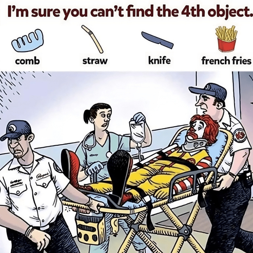 I’m sure you can’t find the 4th object