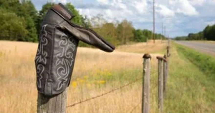 Why You Should Never Touch A Cowboy Boot Left On A Fence