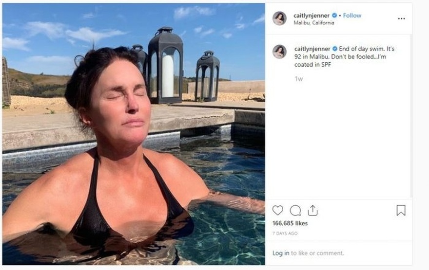 Caitlyn Jenner is confidently showing off her new body in a bikini