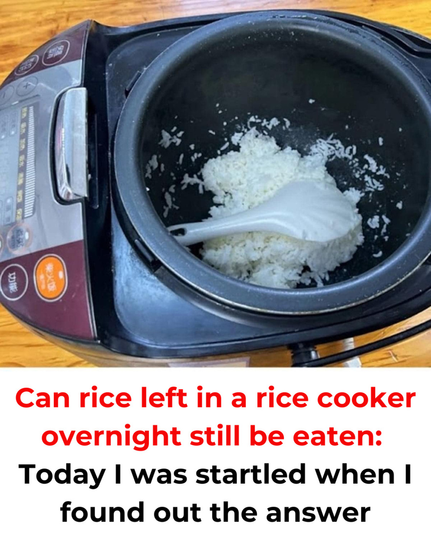 Can rice left in a rice cooker overnight still be eaten?