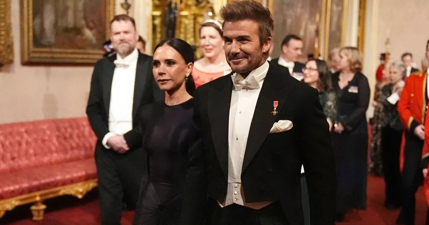 David and Victoria Beckham make surprise appearance at King’s State Banquet for Qatar Emir