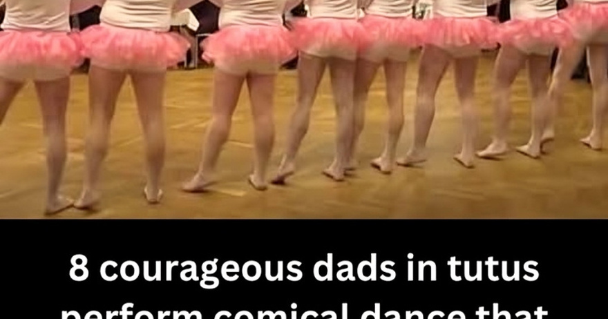 Dads in tutus perform ballet with comical twist