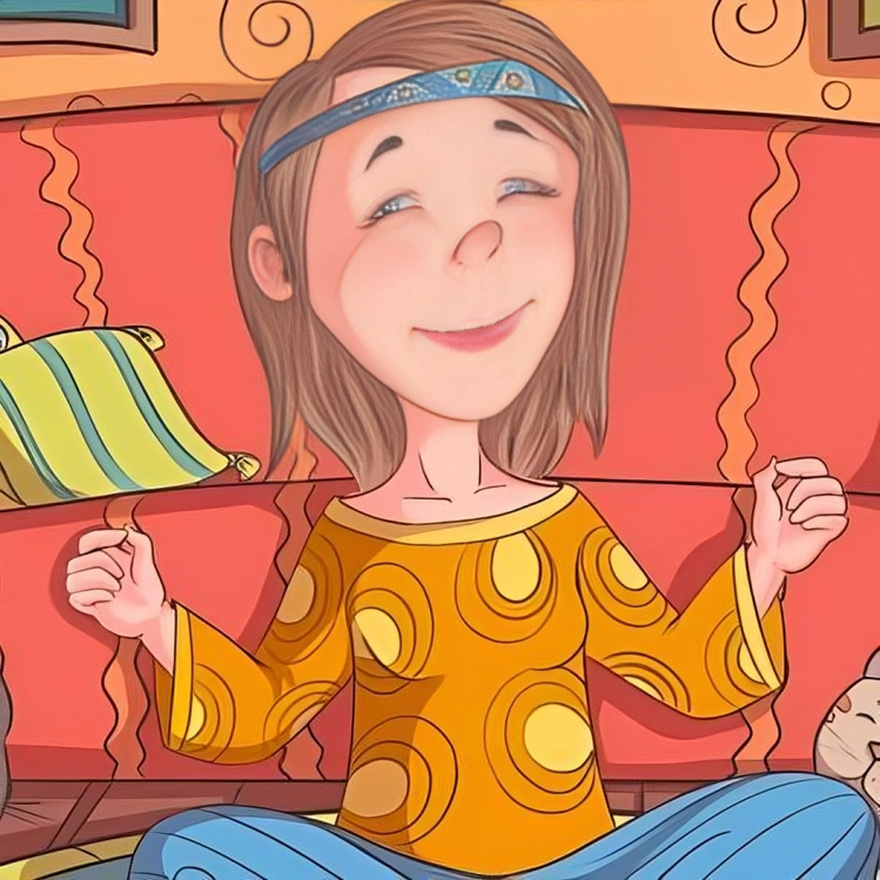 Optical Illusion Challenge: Find the pretzel hidden in the picture of the girl’s living room!