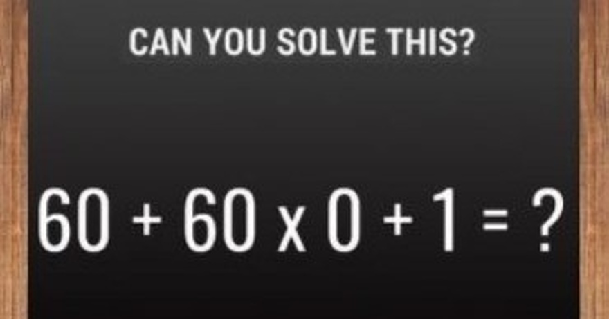 Find Out How Smart You Are – Can You Solve This Math Problem?