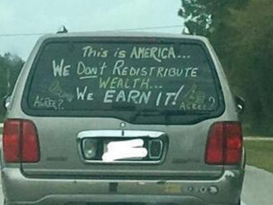 ‘Controversial’ Message Seen On Back Of SUV Sparks Online Debate