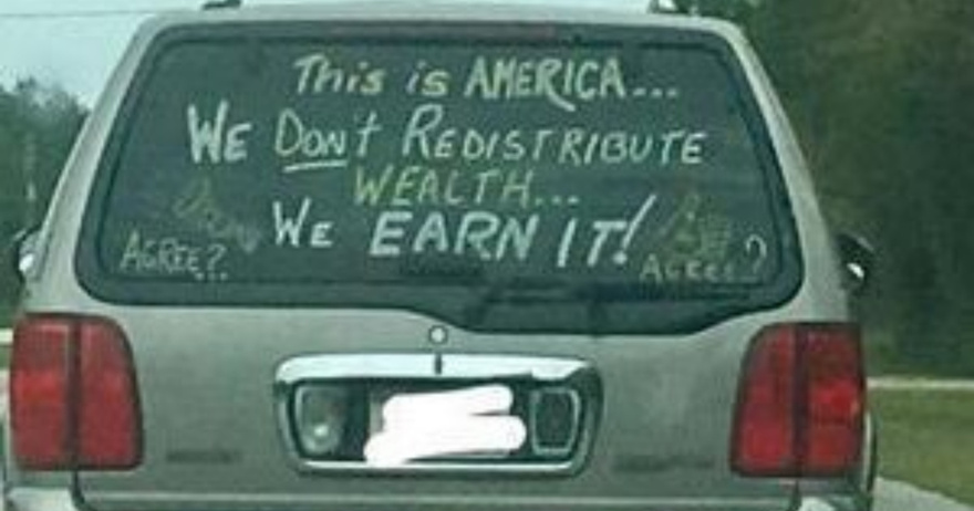 ‘Controversial’ Message Seen On Back Of SUV Sparks Online Debate