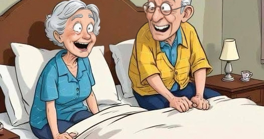 An elderly couple had just..