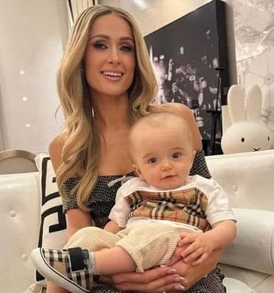 He simply has a huge brain,” Paris Hilton firmly responded to online remarks about her son’s head