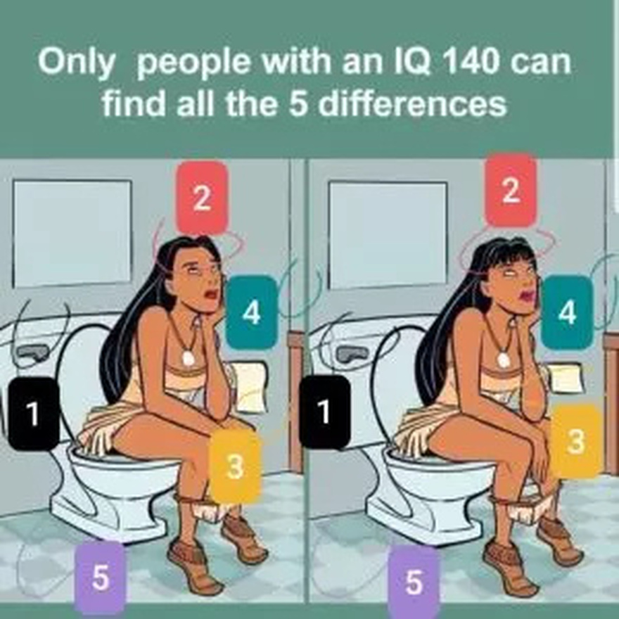 Test: Only a person with an IQ of 140 can find the 5 differences…