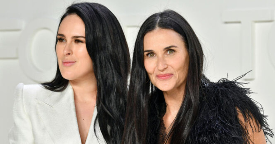 Demi Moore’s 36-year-old daughter slips into mom’s iconic gold bikini