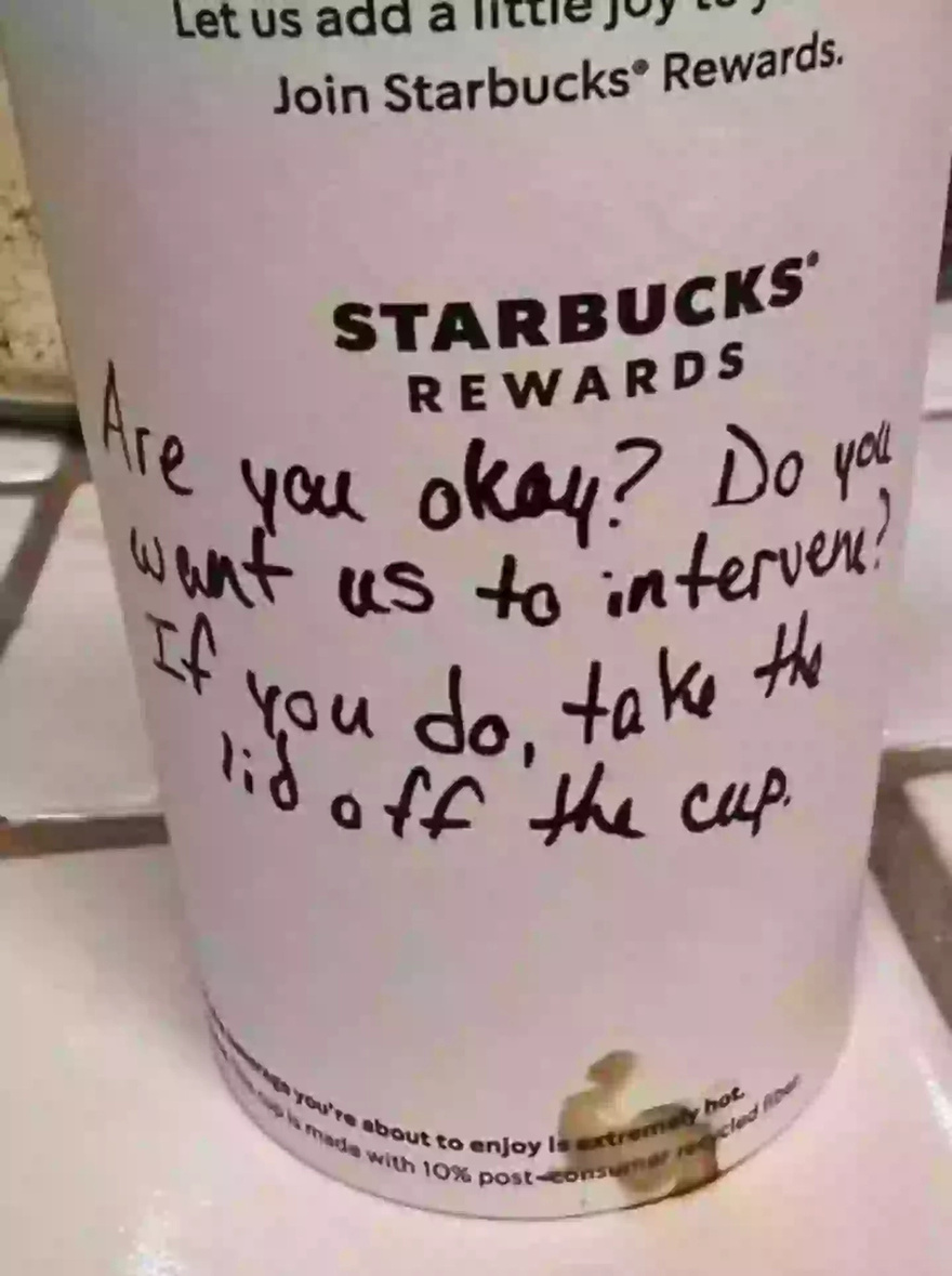 Starbucks barista praised for quick-thinking message on coffee cup to help young female customer