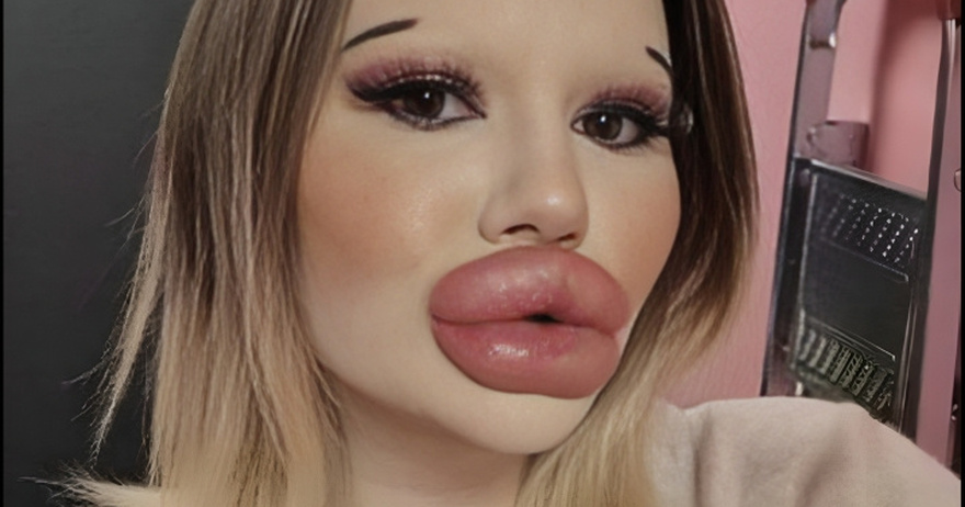 24-year-old woman wants the biggest lips in the world