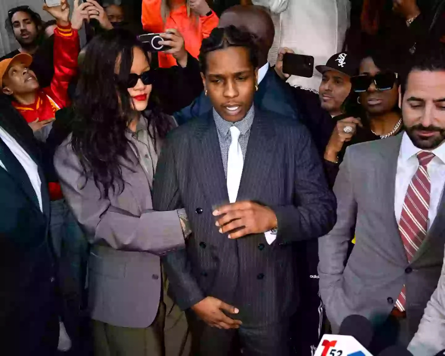 A$AP Rocky shouts poignant message to jury after leaping towards Rihanna following verdict during trial