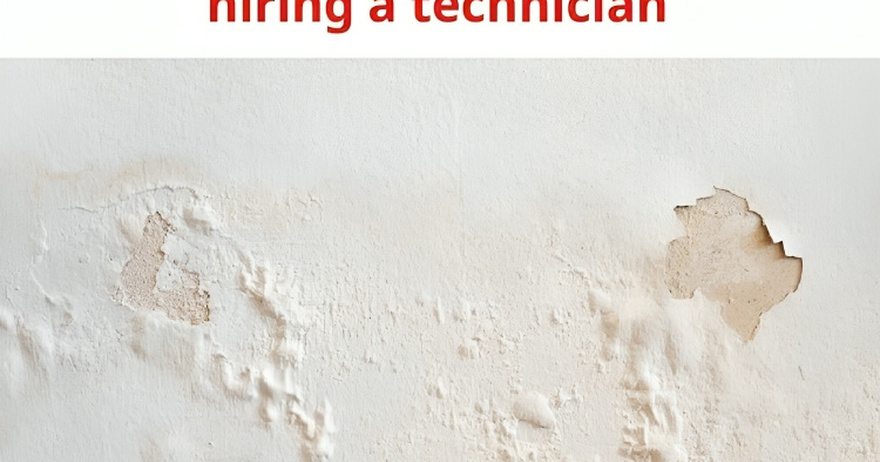 How to fix moldy or peeling walls in a few minutes without hiring a technician