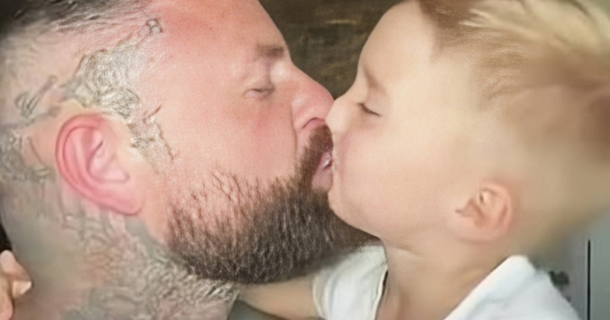 Slammed by trolls for kissing his young son on the lips – he has a strong response for them