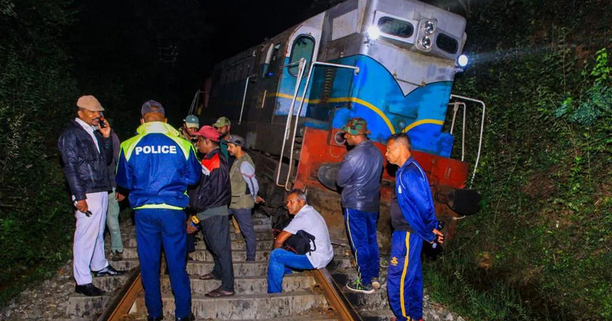 Six elephants dead after being hit by train in Sri Lanka