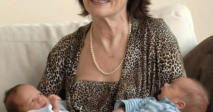 The 66-year-old mom who gave birth to twin boys.