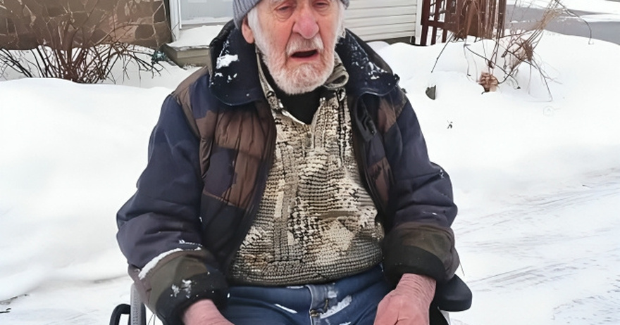 Children Forget about Their Father, So He Spends the Night Outdoors in a Wheelchair