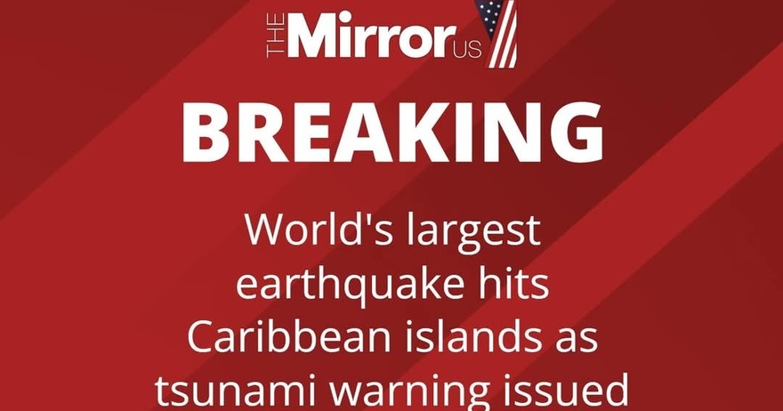 World’s largest earthquake in two years hits Caribbean islands as tsunami warning issued