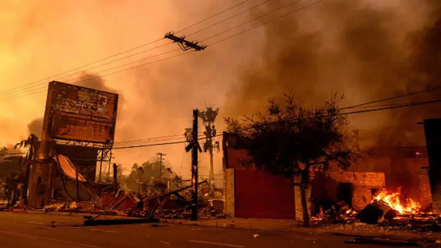 Palisades fire in Los Angeles caused estimated damage exceeding 50 billion USD, making it among the worst disasters in the United States