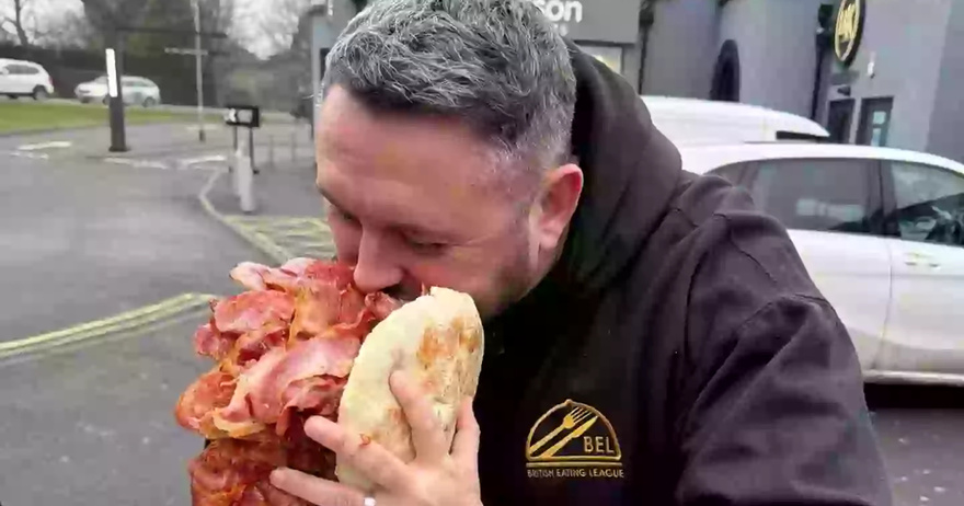 Greggs staff left in disbelief after man orders ‘biggest ever bacon sarnie’ containing a staggering 7,600 calories