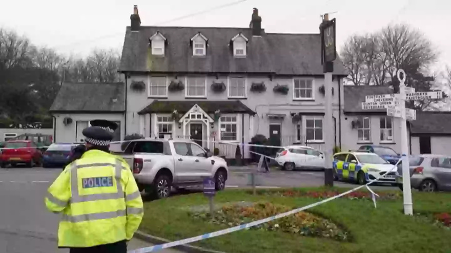 Woman shot dead at pub on Valentine’s Day as police launch village manhunt