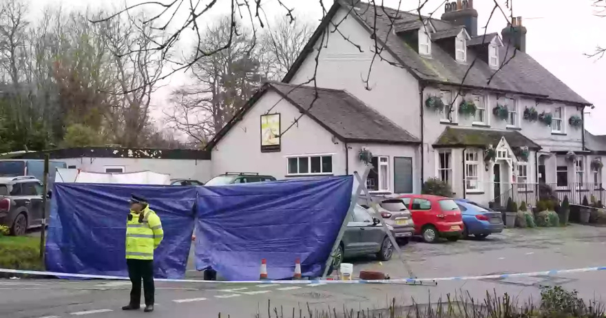 Woman shot dead at pub on Valentine’s Day as police launch village manhunt