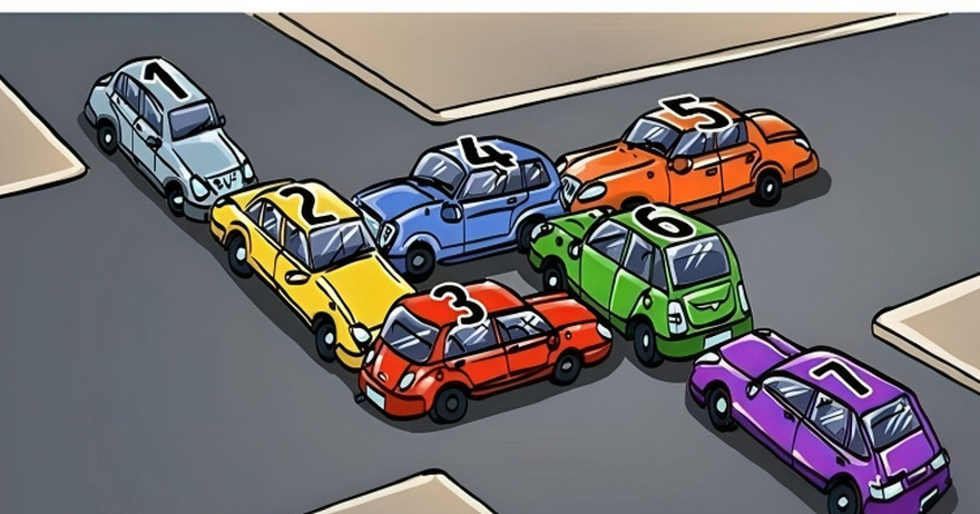 If one car moves, the traffic will be cleared. Which car should it