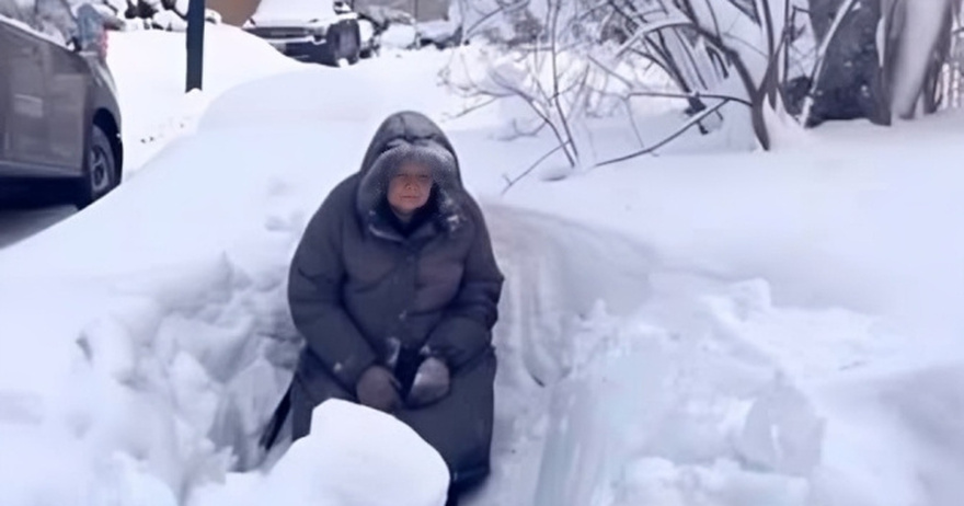 Home On My Way to Work, I Found an Elderly Woman Almost Frozen in a Snowdrift Near My House