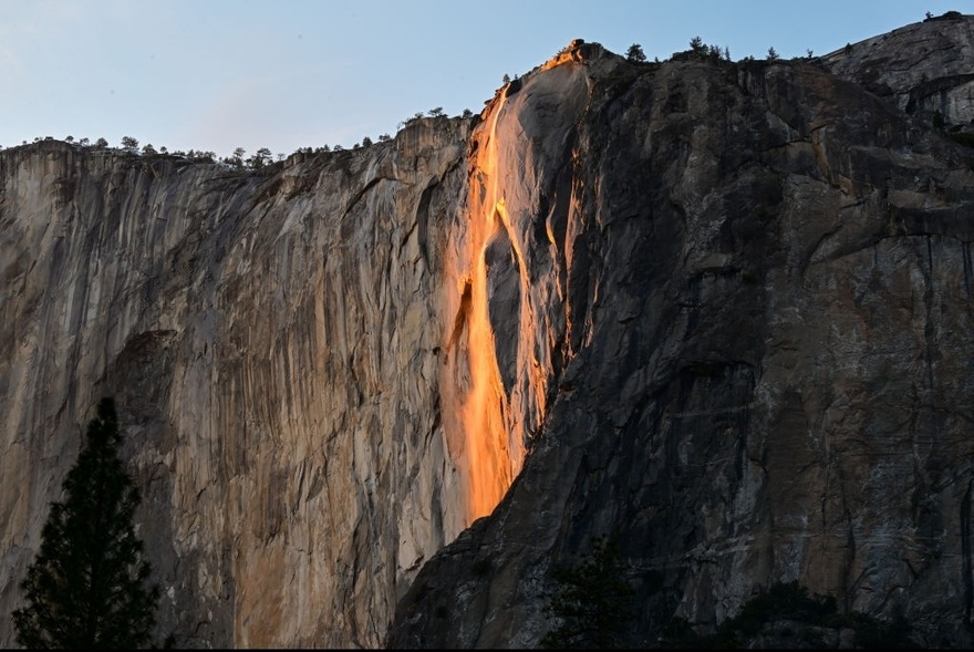 Why the American flag is being hung upside down at Yosemite National Park