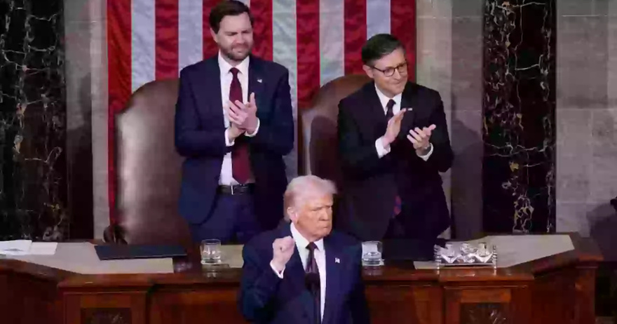 People make same observation about Vice President JD Vance as he’s ridiculed during Trump’s speech to Congress