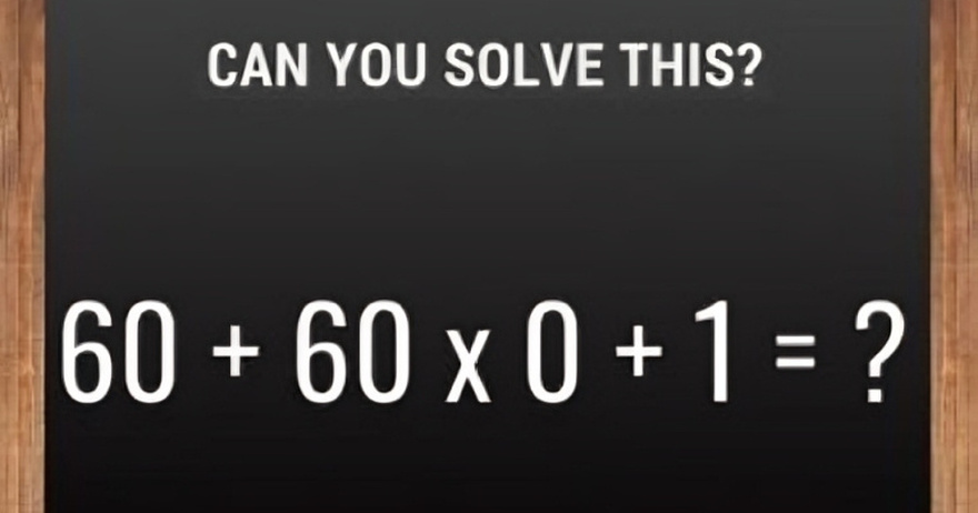 Can you solve this?