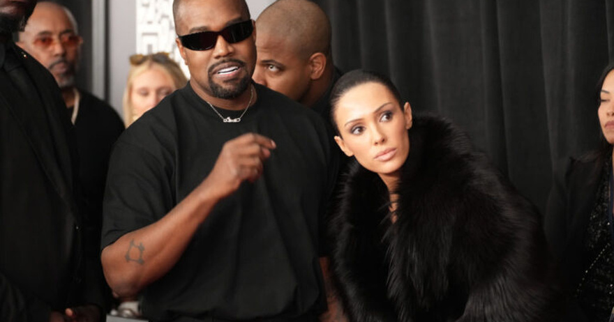 Kanye ”annoyed” after Bianca Censori sings at Grammys after-party