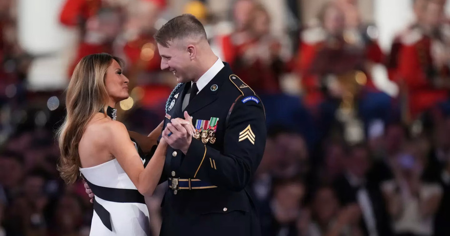 Army Sergeant Reveals What Melania Trump Said to Him While Dancing at the Inaugural Ball