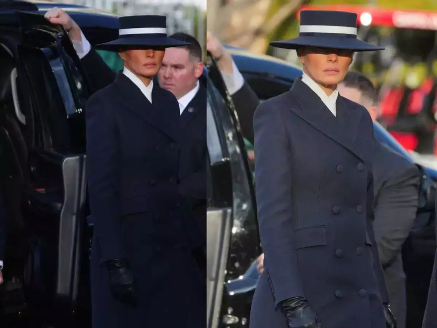 Melania Trump’s inauguration outfit goes viral