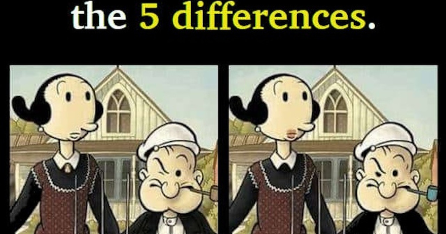 Can You Spot the 5 Differences? Test Your Observation Skills with This Classic Puzzle!