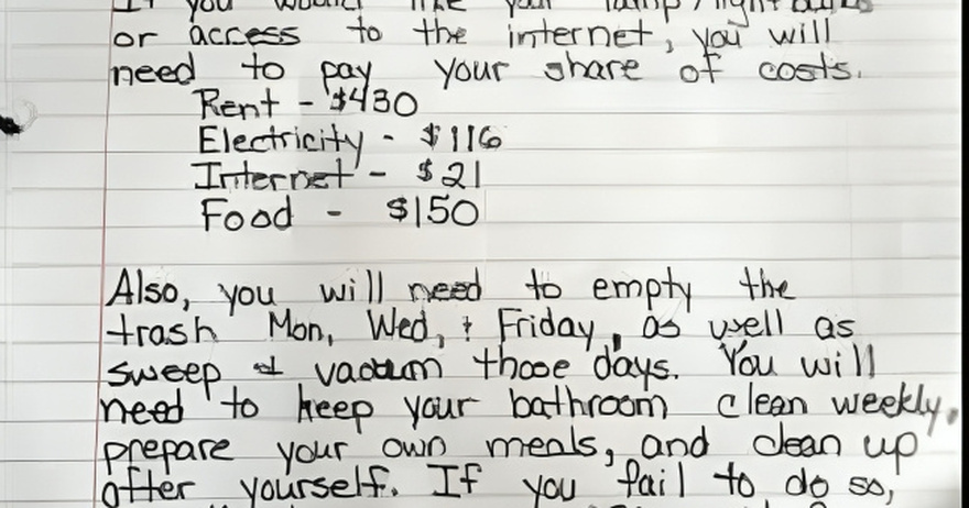 `Mom leaves powerful note on “disrespectful” son’s door