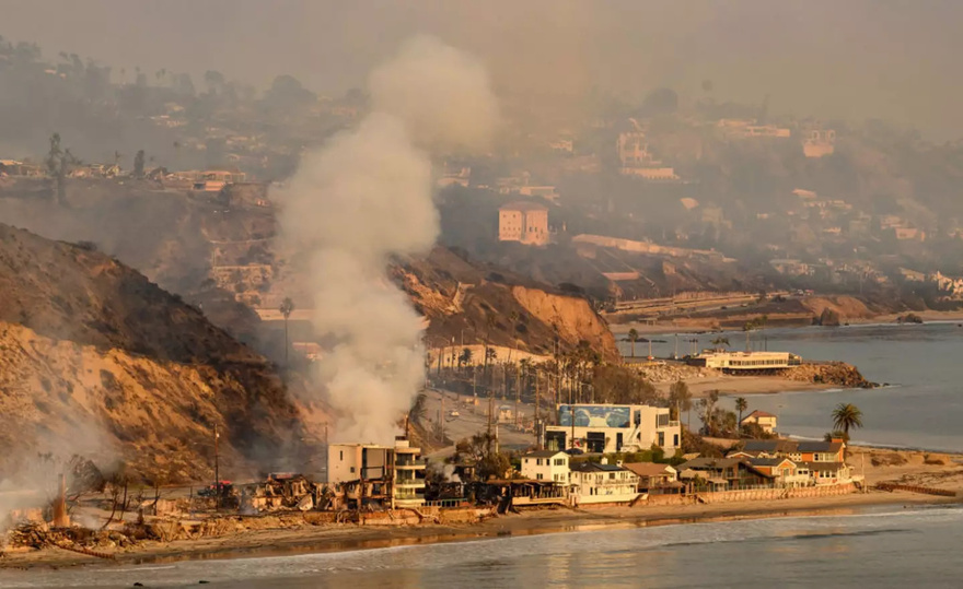 Photos show Malibu mansion intact during LA wildfires as owner reveals why he thinks home escaped disaster