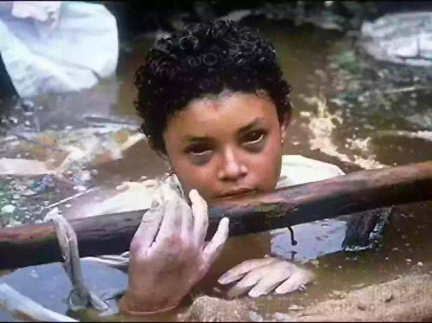 Haunting image shows little girl with eyes turned black after she got trapped in volcanic mudflow and later died