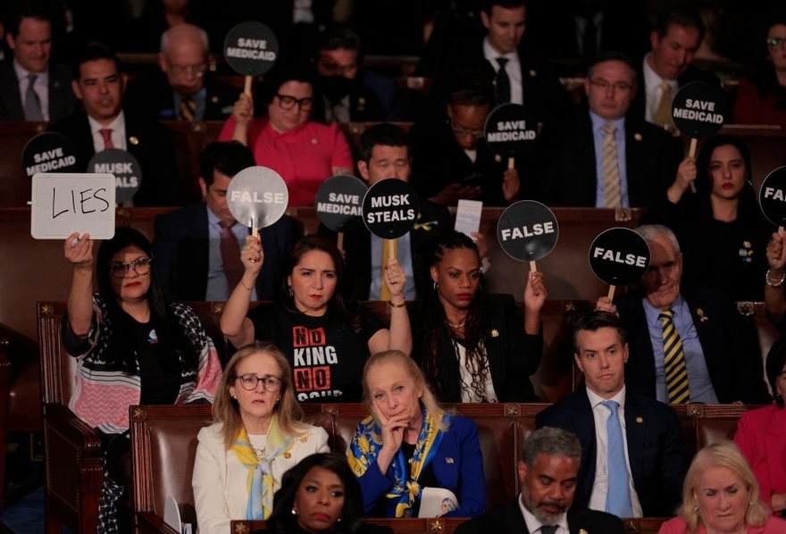 Real reason female Democratic lawmakers are wearing pink to Trump’s address to Congress