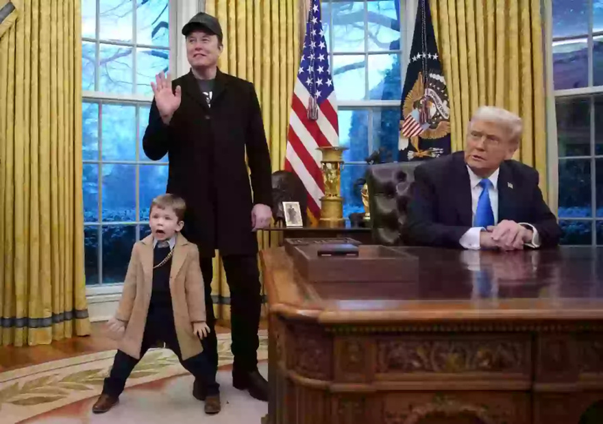 Grimes responds to Elon Musk taking their son into White House as billionaire asked about condoms